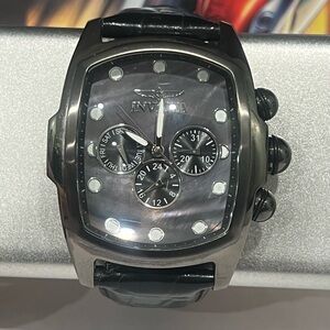 Invicta Black and Silver Men's Watch